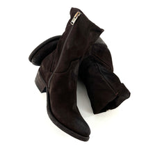 Charger l'image dans la galerie, Boots Tiag Zippé Intérieur Tige Haute en Daim Marron