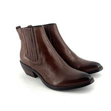 Load image into Gallery viewer, Boots Tiag Élastiqué en Cuir Marron