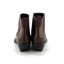 Load image into Gallery viewer, Boots Tiag Élastiqué en Cuir Marron