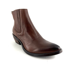 Load image into Gallery viewer, Boots Tiag Élastiqué en Cuir Marron