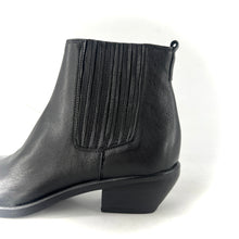 Load image into Gallery viewer, Boots Tiag Élastiquée en Cuir Noir