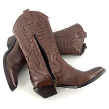 Load image into Gallery viewer, Botte Tiag en Cuir Marron