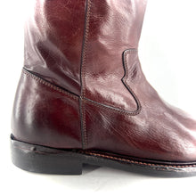 Load image into Gallery viewer, Demi-Botte Zippé Intérieur en Cuir Teak
