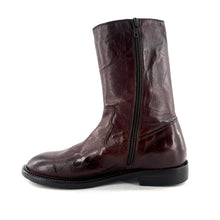 Load image into Gallery viewer, Demi-Botte Zippé Intérieur en Cuir Teak