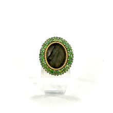 Load image into Gallery viewer, Bague MIRAGE en Plaqué Or et Labradorite