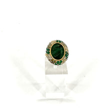 Load image into Gallery viewer, Bague MIRAGE en Plaqué Or et Aventurine