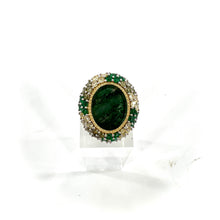 Load image into Gallery viewer, Bague MIRAGE en Plaqué Or et Aventurine