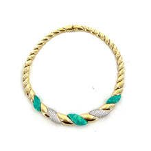 Load image into Gallery viewer, Collier AMENZA en Plaqué Or et Turquoise