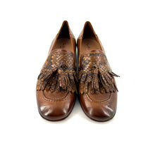 Charger l'image dans la galerie, Mocassin Ultra Souple en Cuir et Python Camel