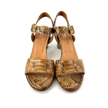 Charger l'image dans la galerie, Sandale à Talon en Python Beige