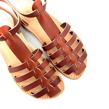 Charger l'image dans la galerie, Sandale Méduse JANA en Cuir Tannage Végétal Camel