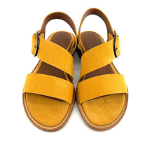 Load image into Gallery viewer, Sandale en Daim Ocre