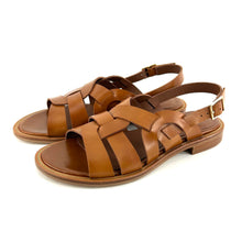 Charger l'image dans la galerie, Sandale en Cuir Camel