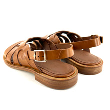 Charger l'image dans la galerie, Sandale en Cuir Camel