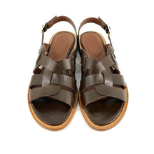 Charger l'image dans la galerie, Sandale en Cuir Olive