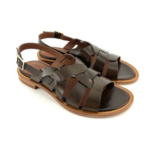 Charger l'image dans la galerie, Sandale en Cuir Olive