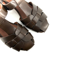 Charger l'image dans la galerie, Sandale Méduse Talon Trotteur en Cuir Olive