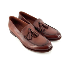 Charger l'image dans la galerie, Mocassin à Pompons en Cuir Cognac