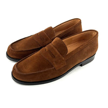 Load image into Gallery viewer, Élégant Mocassin en Daim Cognac