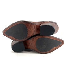 Charger l'image dans la galerie, Boots Tiag Zippé et Élastiqué en Cuir et Cuir Imprimé Python Cognac