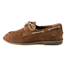 Load image into Gallery viewer, Derby "Chaussure Bateau" en Daim Marron