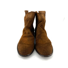 Charger l'image dans la galerie, Boots Zippé Arrière en Daim Ultra-Souple Corteccia