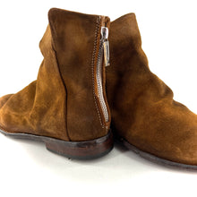 Charger l'image dans la galerie, Boots Zippé Arrière en Daim Ultra-Souple Corteccia
