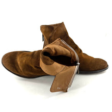Charger l'image dans la galerie, Boots Zippé Arrière en Daim Ultra-Souple Corteccia