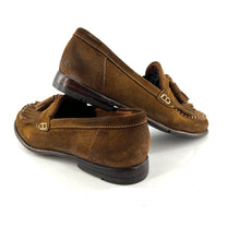 Charger l'image dans la galerie, Mocassin Pompons et Patte Frangée en Daim Corteccia