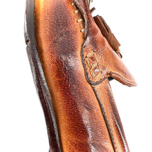 Charger l'image dans la galerie, Mocassin à Pompons et Patte Frangée en Cuir Cognac