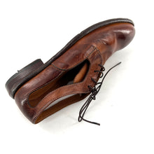 Charger l'image dans la galerie, Derby Ajouré en Cuir Cognac Veiné