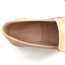 Charger l'image dans la galerie, Mocassin Patte Frangée en Cuir Blanc Cassé