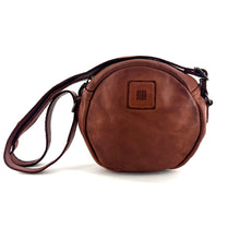 Charger l'image dans la galerie, Sac Rond en Cuir Camel