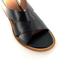 Charger l'image dans la galerie, Sandale Brides Croisées en Cuir Noir