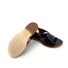 Charger l'image dans la galerie, Sandale Brides Croisées en Cuir Noir