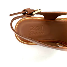 Charger l'image dans la galerie, Sandale Brides Croisées en Cuir Camel