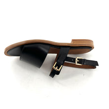 Charger l'image dans la galerie, Sandale Double Bride en Cuir Noir
