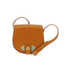 Load image into Gallery viewer, Sac LE MAMOUR MALGA en Cuir Camel