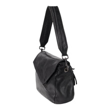 Charger l'image dans la galerie, Sac Rabat Asymétrique en Cuir Noir