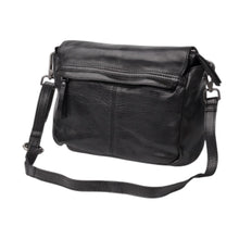 Charger l'image dans la galerie, Sac Rabat Asymétrique en Cuir Noir