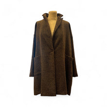 Charger l'image dans la galerie, Manteau MILA en Laine Chevron Marron
