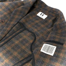 Charger l'image dans la galerie, Blazer Croisé Ajusté TOM à Carreaux Marron Kaki