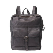 Charger l'image dans la galerie, Sac à Dos en Cuir Lavé Noir