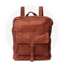 Charger l'image dans la galerie, Sac à Dos en Cuir Lavé Camel