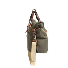 Load image into Gallery viewer, Sac Business WOODY en Toile Kaki