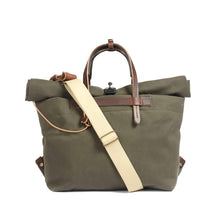 Load image into Gallery viewer, Sac Business WOODY en Toile Kaki