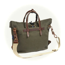 Load image into Gallery viewer, Sac Business WOODY en Toile Kaki