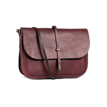 Load image into Gallery viewer, Sac Postier PASTEL en Cuir Tourbe