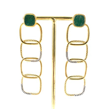 Load image into Gallery viewer, Boucles d'Oreilles Pendantes KAÏA Aventurine