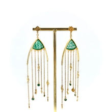 Load image into Gallery viewer, Boucles d'Oreilles Pendantes MINA Aventurine